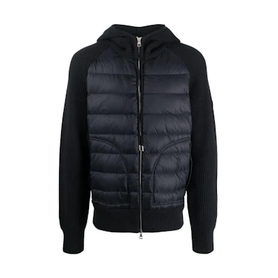 Moncler Spliced Comfortable Knit Down Jacket I20919B00020M1241
