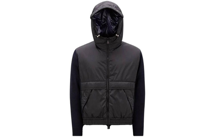 Moncler Spliced Hooded Zip-Up Jacket Long Sleeve H20979B00003M1122771
