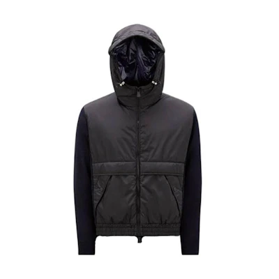 Moncler Spliced Hooded Zip-Up Jacket Long Sleeve H20979B00003M1122771