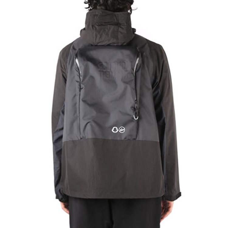 Moncler SS21 Black Logo Print Colorblock Long Sleeve Hooded Jacket 1B70010539JJ999 圖 5