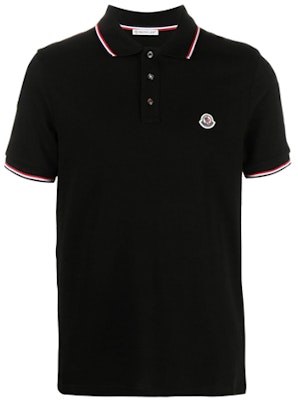 Moncler SS21 黑色徽標條紋短袖POLO衫。 8A7030084556999 Buy Moncler SS21 黑色徽標條紋短袖POLO衫。 8A7030084556999