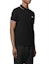 Shop Moncler SS21 黑色徽標條紋短袖POLO衫。 8A7030084556999