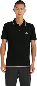 Moncler SS21 黑色徽標條紋短袖POLO衫。 8A7030084556999 Purchase Moncler SS21 黑色徽標條紋短袖POLO衫。 8A7030084556999