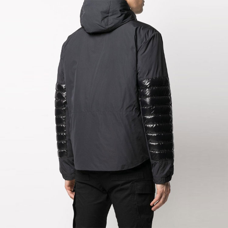 Moncler SS21 Black Logo Striped Down Jacket with Hood. 1B50A0054A91998 圖 5