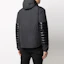 Purchase Moncler SS21 Black Logo Striped Down Jacket with Hood. 1B50A0054A91998