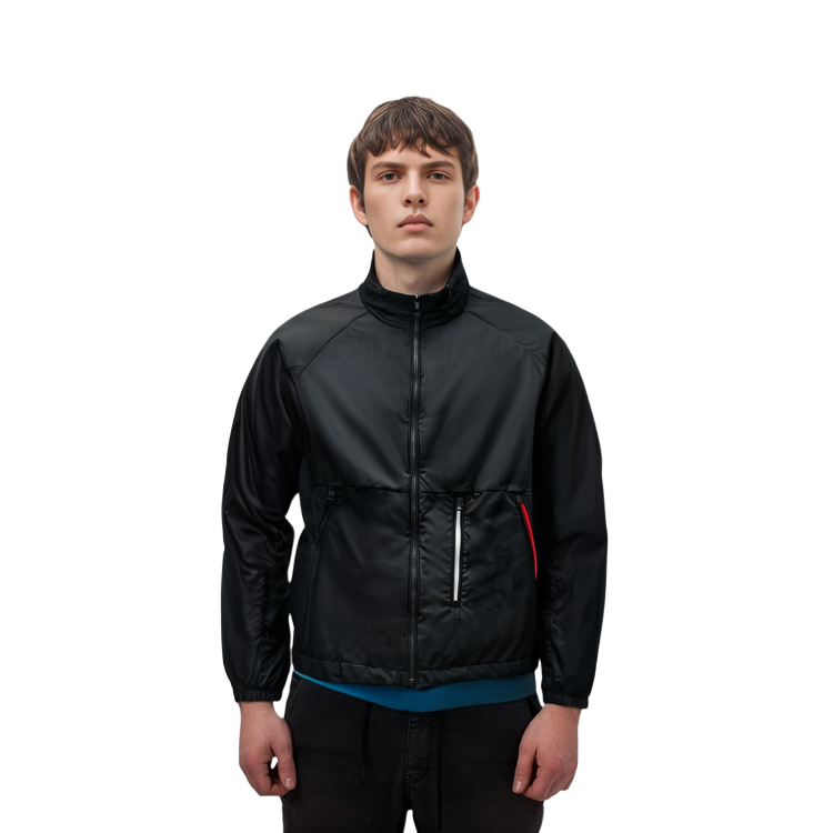 Details for Moncler SS21 黑色尼龍外套，可拆式帽子與雙拉鍊設計. G10921B7110068352999