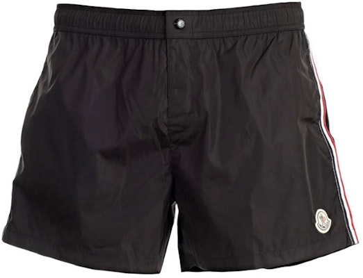 Moncler SS21 Black Nylon Swim Shorts with Side Stripes. G10912C7070053326999 Order Moncler SS21 Black Nylon Swim Shorts with Side Stripes. G10912C7070053326999
