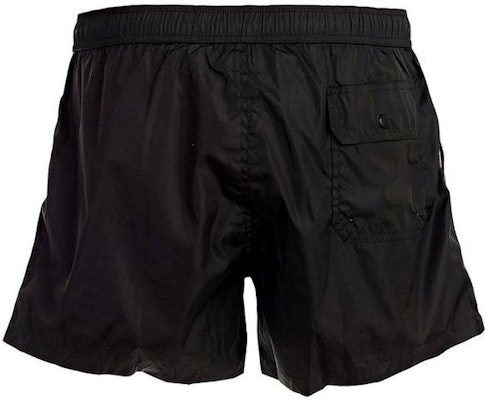 Moncler SS21 Black Nylon Swim Shorts with Side Stripes. G10912C7070053326999 Lookbook Moncler SS21 Black Nylon Swim Shorts with Side Stripes. G10912C7070053326999