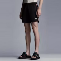 Details for Moncler SS21 Celana Renang Hitam Nylon dengan Garis Samping. G10912C7070053326999