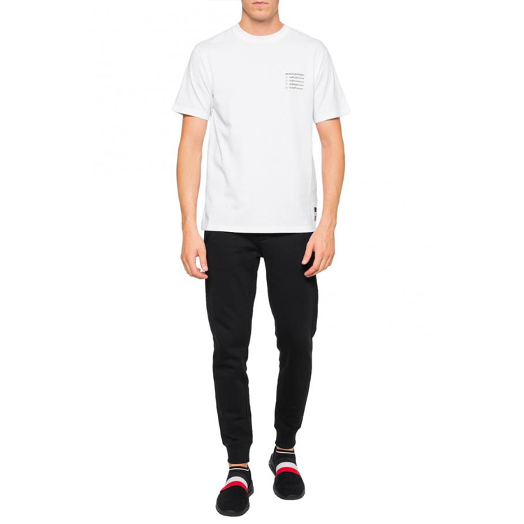 Lookbook Moncler SS21 Genius Logo Print Crewneck T-Shirt White D209U80020508391Q001