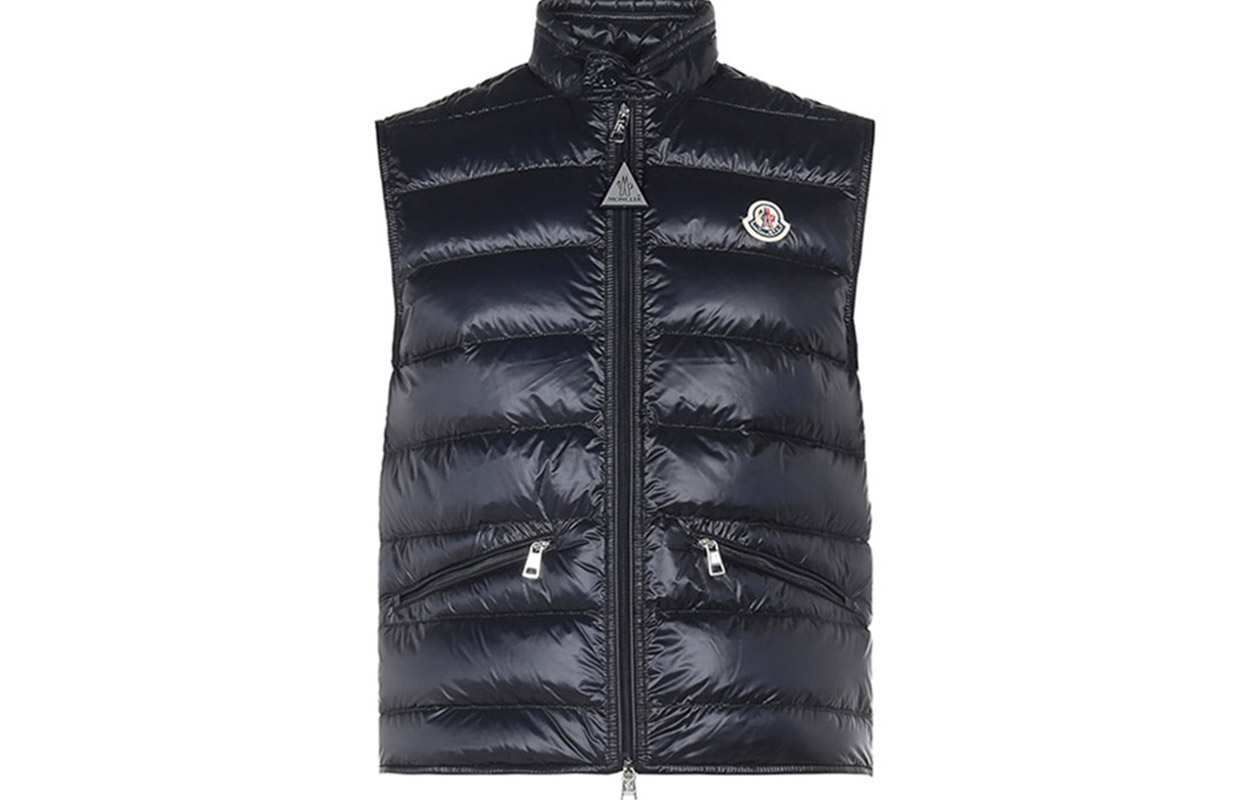 Moncler SS21 Gui Waterproof Down Vest Unisex Navy Blue Lightweight Ski Series 1A1070053029776