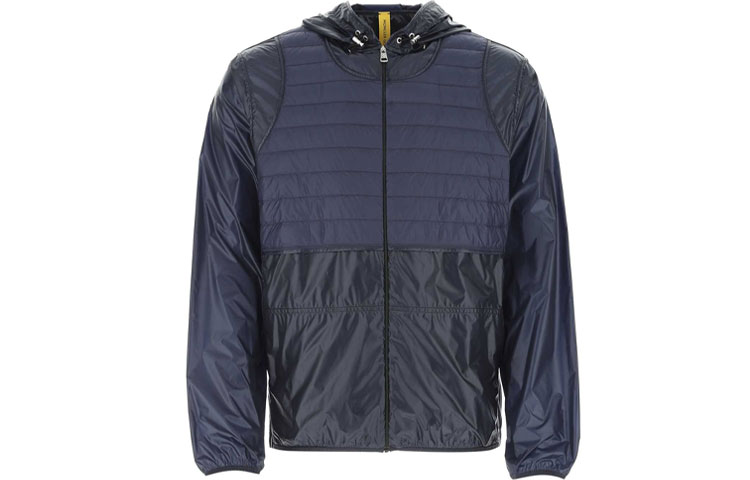 Moncler SS21 Hooded Puffer Jacket with Drawstring and Splicing Design 1A0001653029766