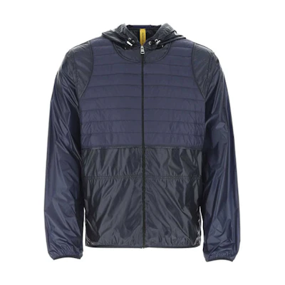 Moncler SS21 Hooded Puffer Jacket with Drawstring and Splicing Design 1A0001653029766