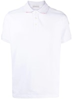 Moncler SS21 Logo Loose Fit Short Sleeve Polo Shirt White G10918A7051084556 Moncler SS21 Logo Loose Fit Short Sleeve Polo Shirt White G10918A7051084556