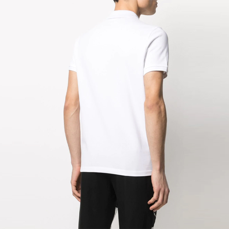 Purchase Moncler SS21 Kemeja Polo Logo Longgar Lengan Pendek Putih. G10918A7051084556