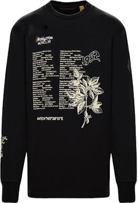 Moncler SS21 N°2 Baju Lengan Panjang Leher Bulat Berbordir Hitam 0928D7071083927999 Order Moncler SS21 N°2 Baju Lengan Panjang Leher Bulat Berbordir Hitam 0928D7071083927999