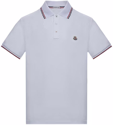 Moncler SS21 白色罗纹条纹短袖 Polo 衫. H10918A7030084556001 Buy Moncler SS21 白色罗纹条纹短袖 Polo 衫. H10918A7030084556001
