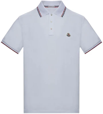 Moncler SS21 白色罗纹条纹短袖 Polo 衫. H10918A7030084556001 Order Moncler SS21 白色罗纹条纹短袖 Polo 衫. H10918A7030084556001