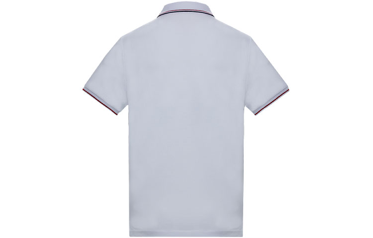 Lookbook Moncler SS21 白色罗纹条纹短袖 Polo 衫. H10918A7030084556001