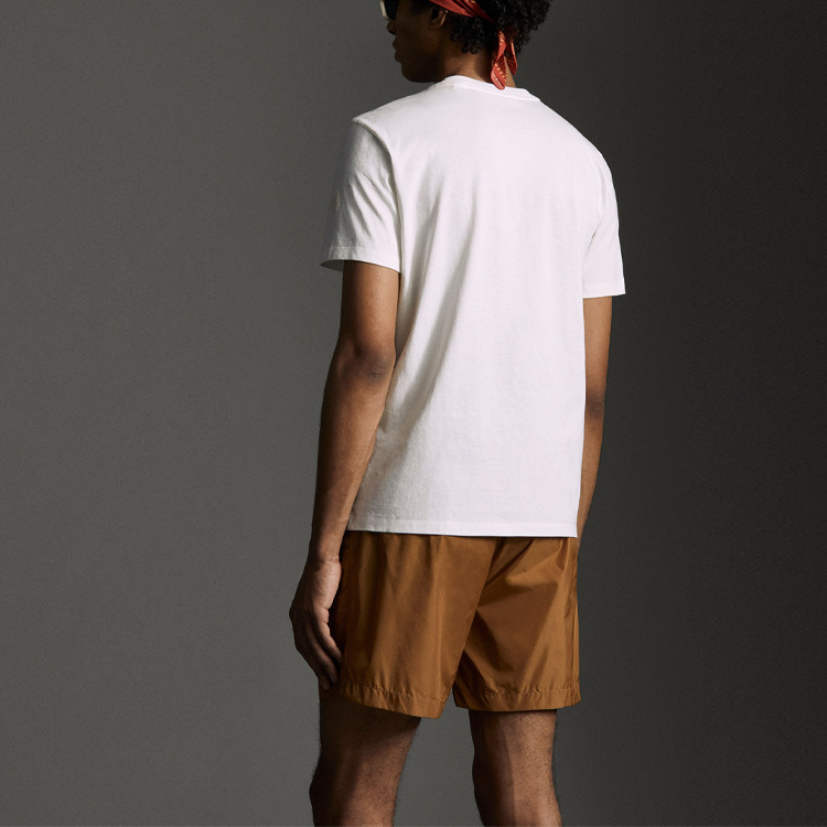 Moncler SS21 White Short-Sleeve T-Shirt with Crocodile Print 0928C74210829FB034 圖 4