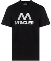 Moncler SS22 Black Crewneck Tee with Logo Print Design. H10918C00038829H8999 Moncler SS22 Black Crewneck Tee with Logo Print Design. H10918C00038829H8999
