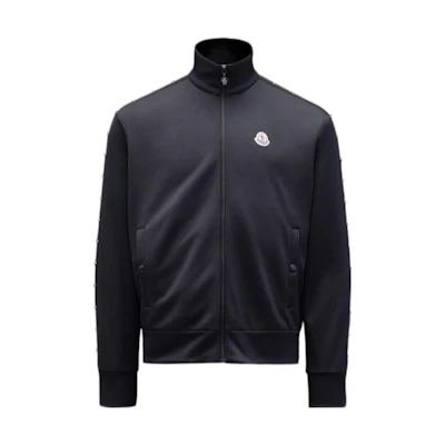 Moncler SS22 Black Long Sleeve Zip-up Jacket with Stud Details. H20918G00003899A1999