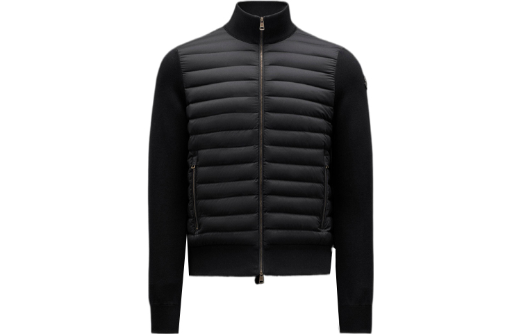 Order Moncler SS22  Black Puffer Jacket Winter Solid Color Zip-Up. H10919B00008V9100999