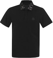 Moncler SS22 Black Short-Sleeve Polo Shirt with Logo Collar. 8A0000484673999 Moncler SS22 Black Short-Sleeve Polo Shirt with Logo Collar. 8A0000484673999