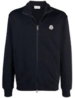 Moncler SS22 Black Solid Zip-Up Jacket with Chest Print. G20918G00036809KR778 Moncler SS22 Black Solid Zip-Up Jacket with Chest Print. G20918G00036809KR778