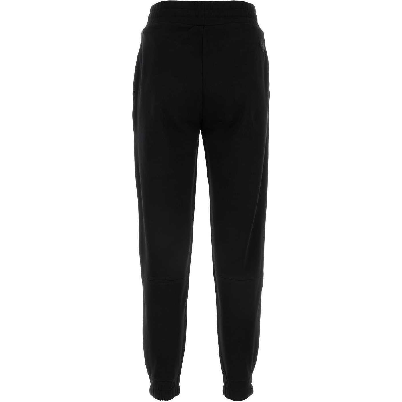 Lookbook Moncler SS22  Black Sweatpants with Triple Stripe Jogger Design. 8H00005809KR999