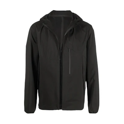 Moncler SS22 Black Windbreaker Hooded Jacket H10911A000945957C999