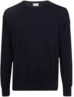 Moncler SS22 Blue Solid Color Crewneck Relaxed Fit Long Sleeve Sweatshirt H10919C00013M1611742 Moncler SS22 Blue Solid Color Crewneck Relaxed Fit Long Sleeve Sweatshirt H10919C00013M1611742