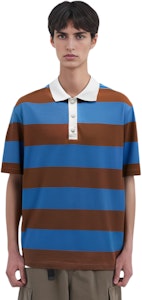 Moncler SS22 藍色拼接條紋徽標印花短袖POLO衫 H10918A00016899NN706 Details for Moncler SS22 藍色拼接條紋徽標印花短袖POLO衫 H10918A00016899NN706