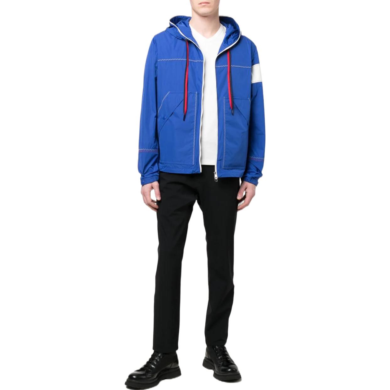 Lookbook Moncler SS22  Contrast Stitch Hooded Long Sleeve Jacket. H10911A0014254A91754