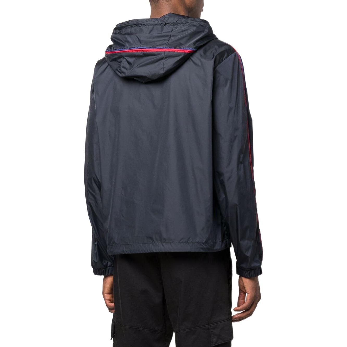 Moncler SS22  Logo Patch Hooded Jacket Blue 1A0008568352775 圖 5