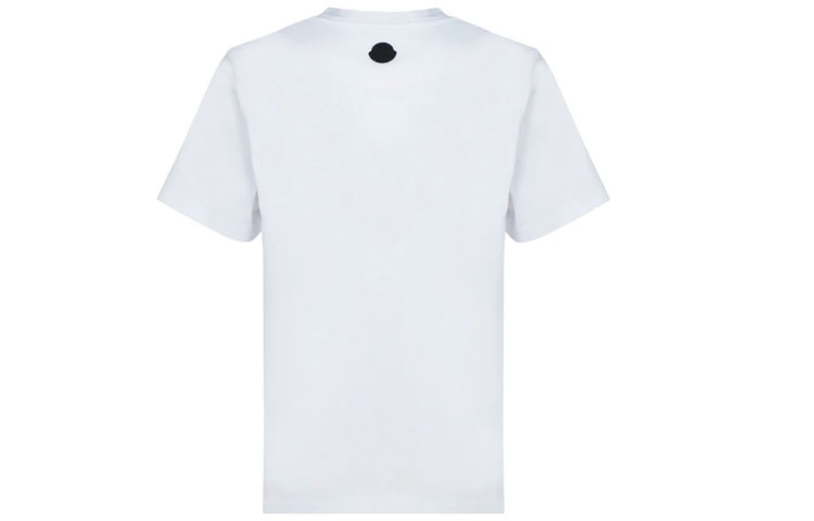 Lookbook Moncler SS22 Kemeja-T Cetakan Logo Lengan Pendek Kasual. 8C00024829H8001