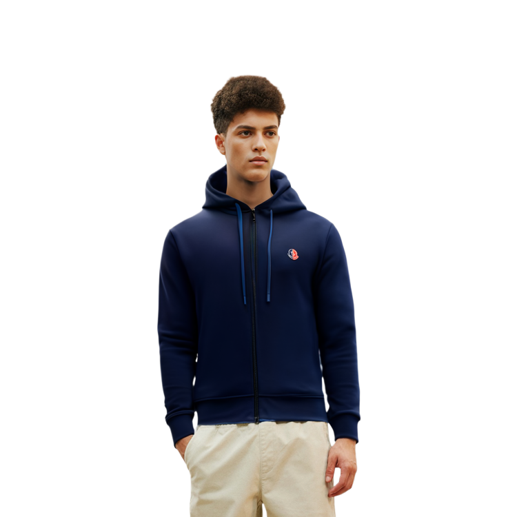 Moncler SS22  Navy Logo Hoodie Zip Pullover Jacket. H10928G000068098U778 圖 6