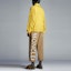 Shop Moncler SS22 Nylon Colorblock Rain Jacket Yellow H10911A0013468352141