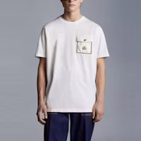 Lookbook モンクレール SS22 ロゴ刺繍 クルーネック 半袖Tシャツ H10918C000488390Y001
