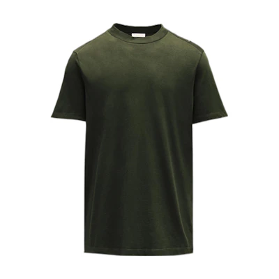 Moncler SS22 Solid Logo Patch Crewneck Short Sleeve T-Shirt. H10918C00013829H88B4