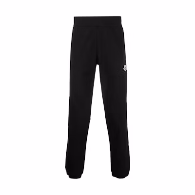 Moncler SS22 Solid Logo Sweatpants with Side Stripes. 8H00018809LA999