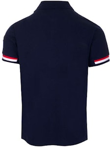 モンクレール SS22 ソリッド ストライプ プリント 半袖 ポロシャツ ブルー 8A00023899P077X Lookbook モンクレール SS22 ソリッド ストライプ プリント 半袖 ポロシャツ ブルー 8A00023899P077X