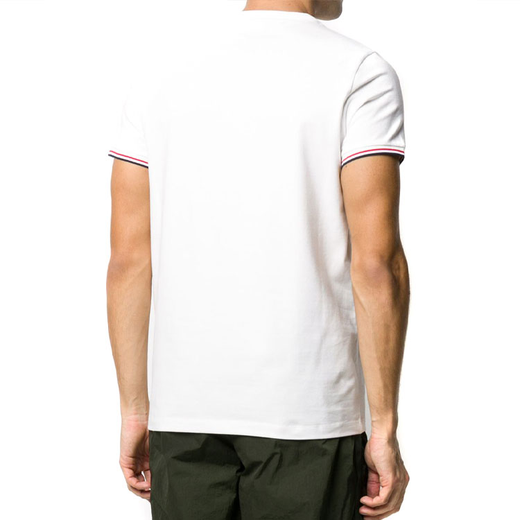 Purchase Moncler SS22 Baju-T Lengan Pendek Cotton Regang Putih. H10918C7160087296004