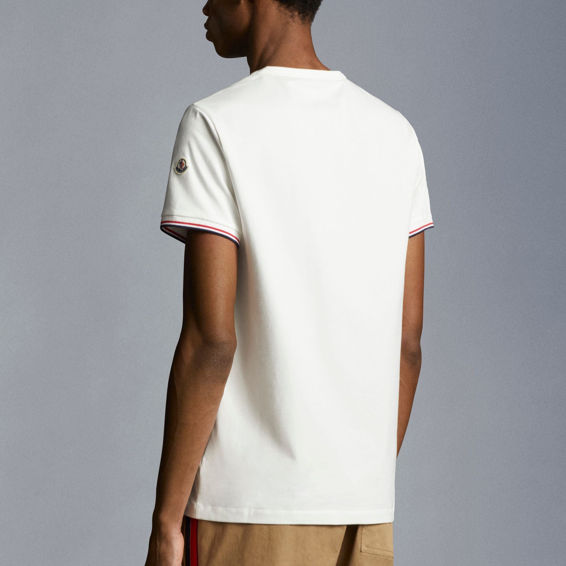 Details for Moncler SS22 Baju-T Lengan Pendek Cotton Regang Putih. H10918C7160087296004