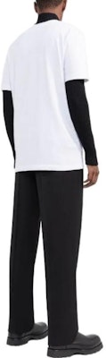 モンクレール SS22 ホワイト ロゴプリント クルーネック Tシャツ. H20918C000258390T001 Lookbook モンクレール SS22 ホワイト ロゴプリント クルーネック Tシャツ. H20918C000258390T001