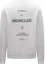 Order Moncler SS22 Sudadera Blanca de Cuello Redondo con Logo Impreso. H10918G00031809KR001