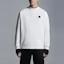 Lookbook Moncler SS22 Sudadera Blanca de Cuello Redondo con Logo Impreso. H10918G00031809KR001