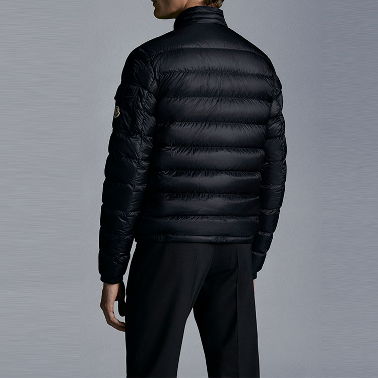 Purchase Moncler SS22 Agay Jaket Puff Unisex Biru Lengan Panjang dengan Zipper. H10911A0007553279776