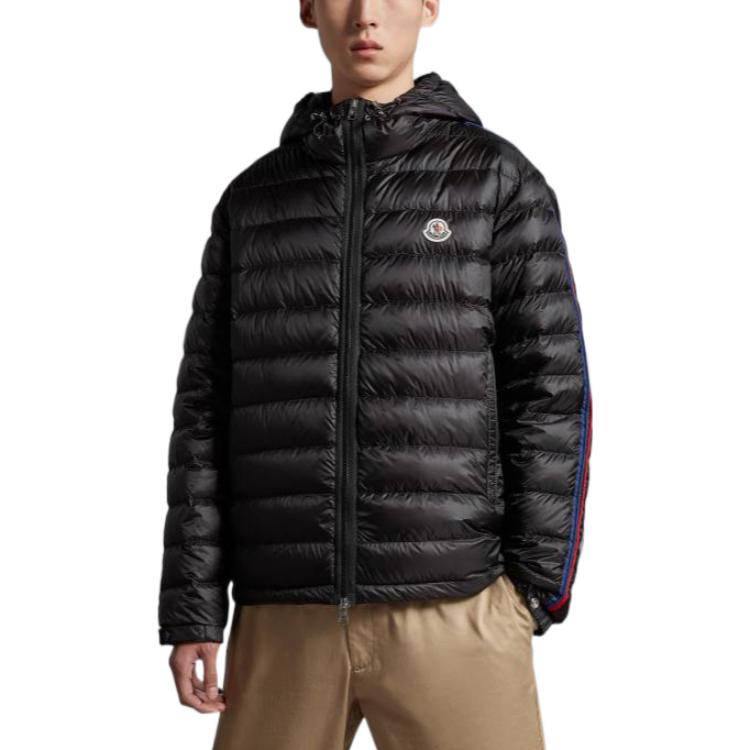 Purchase Moncler SS22 Jaket Quilted Ringan Hoodie Unisex Hitam. I10911A0001253279999
