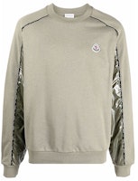 Moncler SS22 Appliqué Detail Cotton Long Sleeve Sweatshirt Brown Mens H10918G00015809KR Moncler SS22 Appliqué Detail Cotton Long Sleeve Sweatshirt Brown Mens H10918G00015809KR